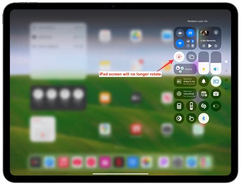 How to lock the rotation and orientation of your iPad .